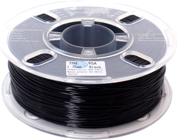 PRILINE TPU-1KG 1.75 3D Printer Filament, 1kg Spool, 1.75 mm, Black 3