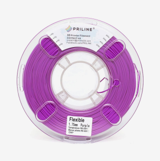 PRILINE TPU-1KG 1.75 3D Printer Filament, 1kg Spool, 1.75 mm, Black 1