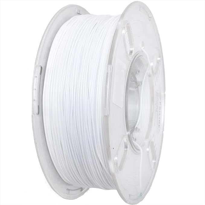 TPU Filament,PRILINE High Flow/High Speed Printing 95A TPU Flexible Soft 3D Printer Filament 1KG 1.75mm Spool,Support Fast Printing, White